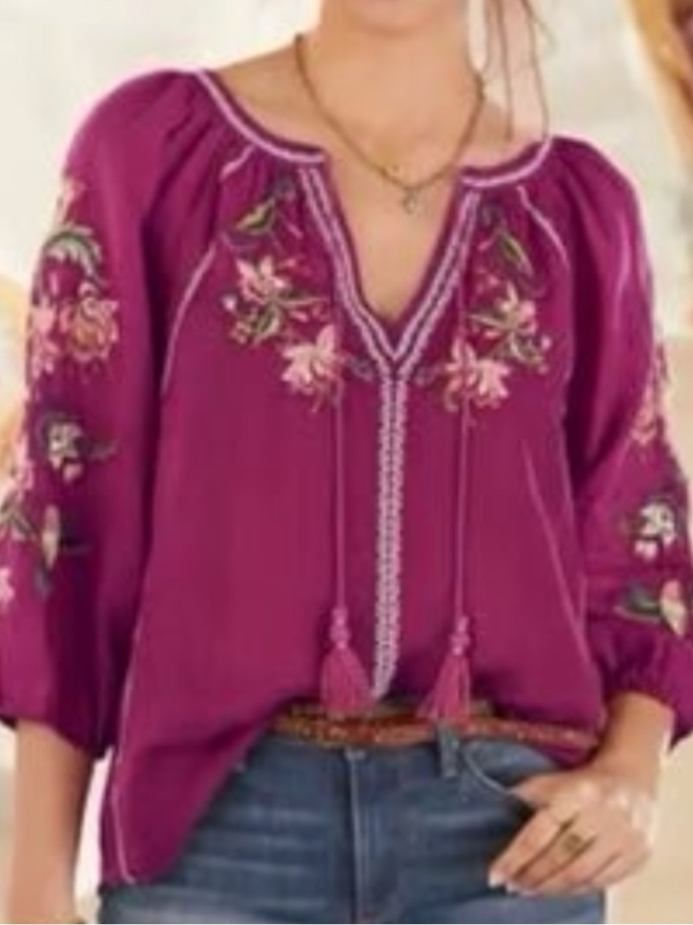 SUNDANCE Women's SHAYDA TOP in Berry